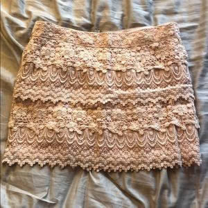 Lace Mini Skirt